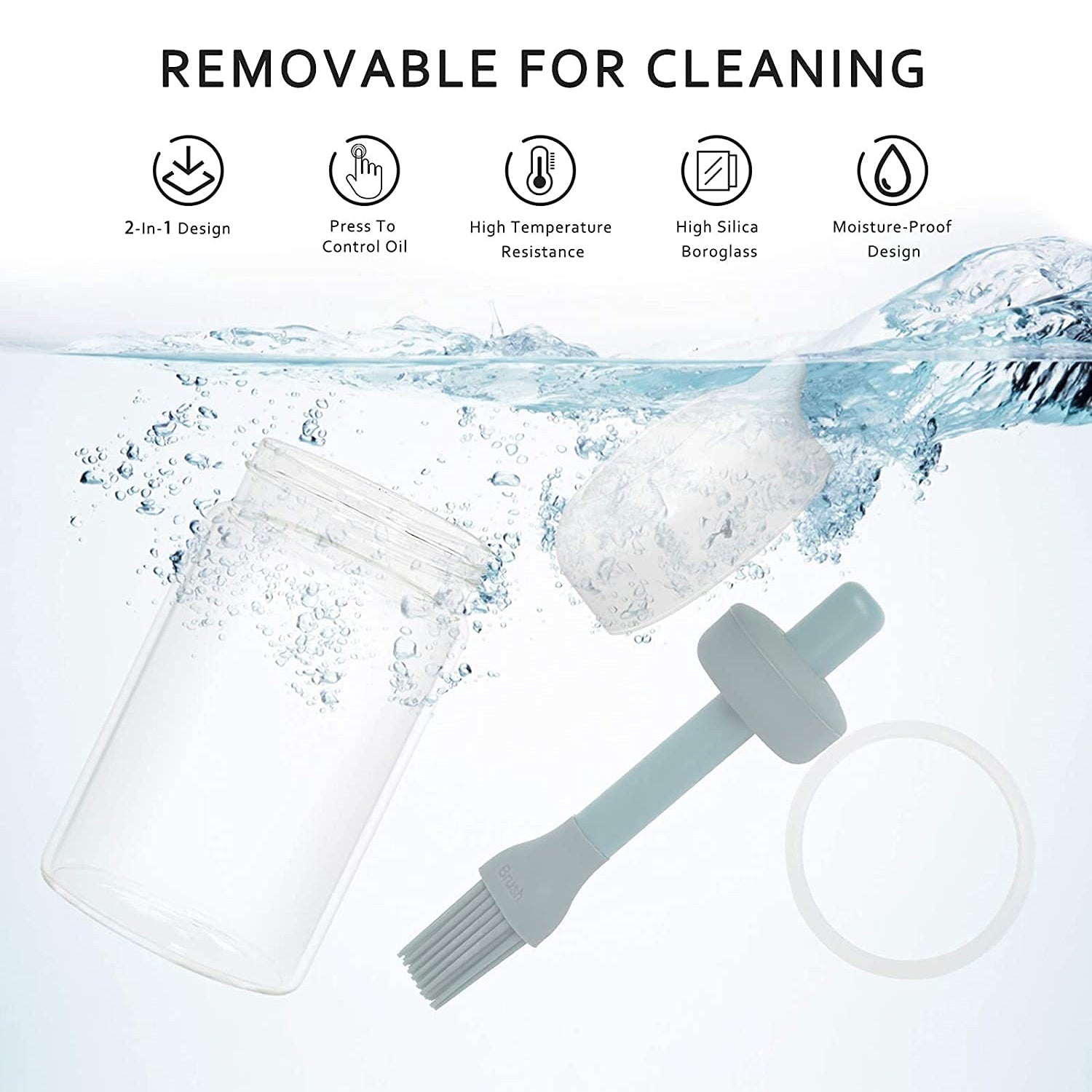 Oil Brush Dispenser for Cooking and Grilling Oil Brush Dispenser for Cooking and Grilling